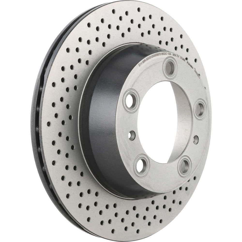 Brembo 09.8998.11 BRAKE ROTORS Fits select: 2005-2017 PORSCHE BOXSTER, 2014 PORSCHE CAYMAN S