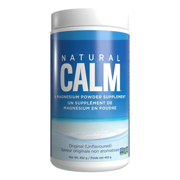 Natural Calm Magnesium Citrate Powder - Quick Absorbing - Magnesium Drink, 452g