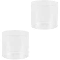 2 Count Gas Lamp Glass Shade Lantern Protector Replacement Lights Simple Propane Cover