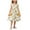 E147-Yellow, variant on hengsof Girls Sleeveless Dress 3-14 Years Fashionable Sweet Floral Print A-Line Pocket Shift Sundress for Kids Spring Summer Casual Outfit