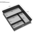 thumbnail image 5 of madesmart 4 Compartment Drawer Organizer, Multi Purpose Storage for Utensils, Office Tools, Cords, & Small Household Items, Tech Accessories, Arts & Crafts Supplies, Non Slip Lining, Granite, 5 of 5