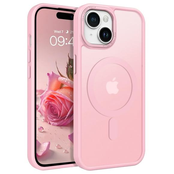 Funda de teléfono BENTOBEN compatible con iPhone 15 Plus translúcida