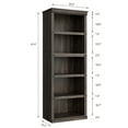 thumbnail image 2 of Librería de 5 Estantes, Estanterías Modernas de Madera Independientes de 24,5" de Ancho con Compartimento Abierto, para Oficina, Biblioteca, 2 of 6