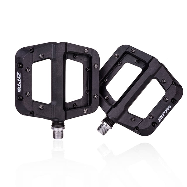 ZTTO Pédales de Vélo de Montagne - Fibre de Nylon Durable avec Design Antidérapant, Grand Surface pour une Adhérence Améliorée, Roulements Scellés pour Performance par Tous les Temps, Convient à la Plupart des Vélos, Disponible en Plusieurs Couleurs