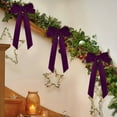 thumbnail image 4 of geerera 16pcs Velvet Christmas Bows for Christmas Tree Wreath Gift Wrap Crafts Wedding Party 4"x8" Ribbon Bow for Snack Bags Baking Candy Bags Home Decoration, 4 of 6