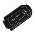 thumbnail image 4 of Organizador de apoyabrazos central Perfecl caja de almacenamiento negro 10.43 pulgadas x 5.31 pulgadas x 1.18 pulgadas, 4 of 8
