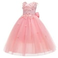 thumbnail image 1 of Robe Sans Manches en Dentelle Florale Vintage pour Filles, Robe de Soirée de Mariage, Robe de Danse Formelle, 1 of 7
