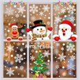thumbnail image 2 of Pegatinas de Navidad Decoraciones navideñas Pegatinas de ventana Decoración de Papá Noel Árboles de Navidad Decoración interior del hogar Reno de copo de nieve Extraíble Estático 10 hojas, Blanco, 21x29.5cm esquí esquí Gafas de esquí, 2 of 5