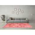 thumbnail image 3 of Ahgly Company Indoor Square Abstract Red Modern Area Rugs, 8' Square, 3 of 4