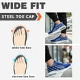 thumbnail image 2 of Steel Toe Cap Trainers Men Women Work Shoes Breathable Safety Trainers Lightweight Non-Slip Cushioning, 2 of 7