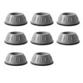 thumbnail image 1 of 8 Pcs Tampons Anti-Vibration pour Machine à Laver, Tapis en Caoutchouc Anti-Humidité, Réduction de Bruit, Support Inférieur Antidérapant pour Réfrigérateur, Table, Meubles, 1 of 7
