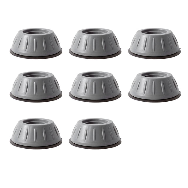 8 Pcs Tampons Anti-Vibration pour Machine à Laver, Tapis en Caoutchouc Anti-Humidité, Réduction de Bruit, Support Inférieur Antidérapant pour Réfrigérateur, Table, Meubles
