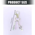 thumbnail image 3 of Alloy Microphone With Note Charm Keychain Perfect For Rappers, 3 of 9