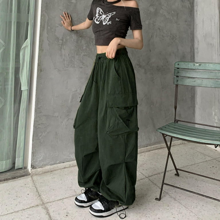 90s vintage 迷彩 cargo buggy pants y2k テック Clearance Sale! Women Cargo Pants Baggy Y2K Clothing Multi
