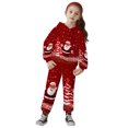 thumbnail image 3 of Krdevn Kids Christmas Hoodie and Pants Set 2 Piece Long Sleeve Hooded Sweatshirt with Jogger Pants Toddler Boys Girls Holiday Casual Outfit Clothing, 3 of 4