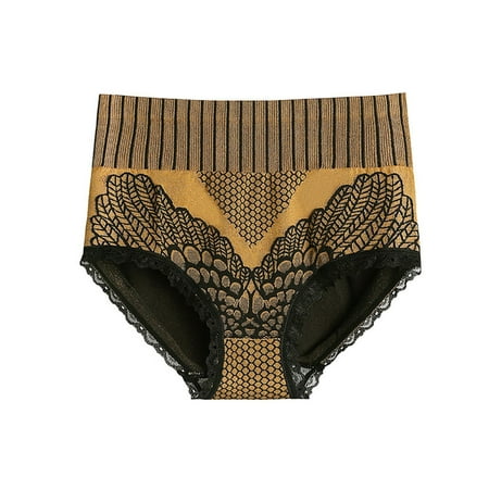 Xiaoxatg Sexy Panties for Women Women Comfortable Lace Middle Waist Triangle Underwear Waist Closing And Lifting Underpants Lace Panties for Women plus Size Pack