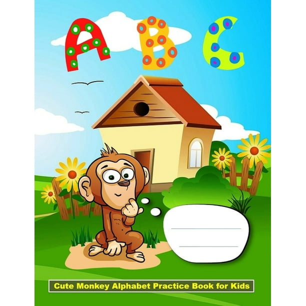 Choto Der Xx Video - Cute Monkey Alphabet Practice Book for Kids (Paperback) - Walmart.com