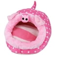 thumbnail image 2 of Jaula bonita para hámster hamaca con diseño de Animal suave y Wdftyju cálida de felpa casa de invierno accesorios para mascotas, 2 of 6