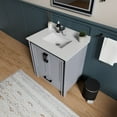 thumbnail image 2 of Ziva 30 in W Dark Grey Bath Vanity, Cultured Marble Top, Faucet Set and 28 in Mirror, 2 of 8