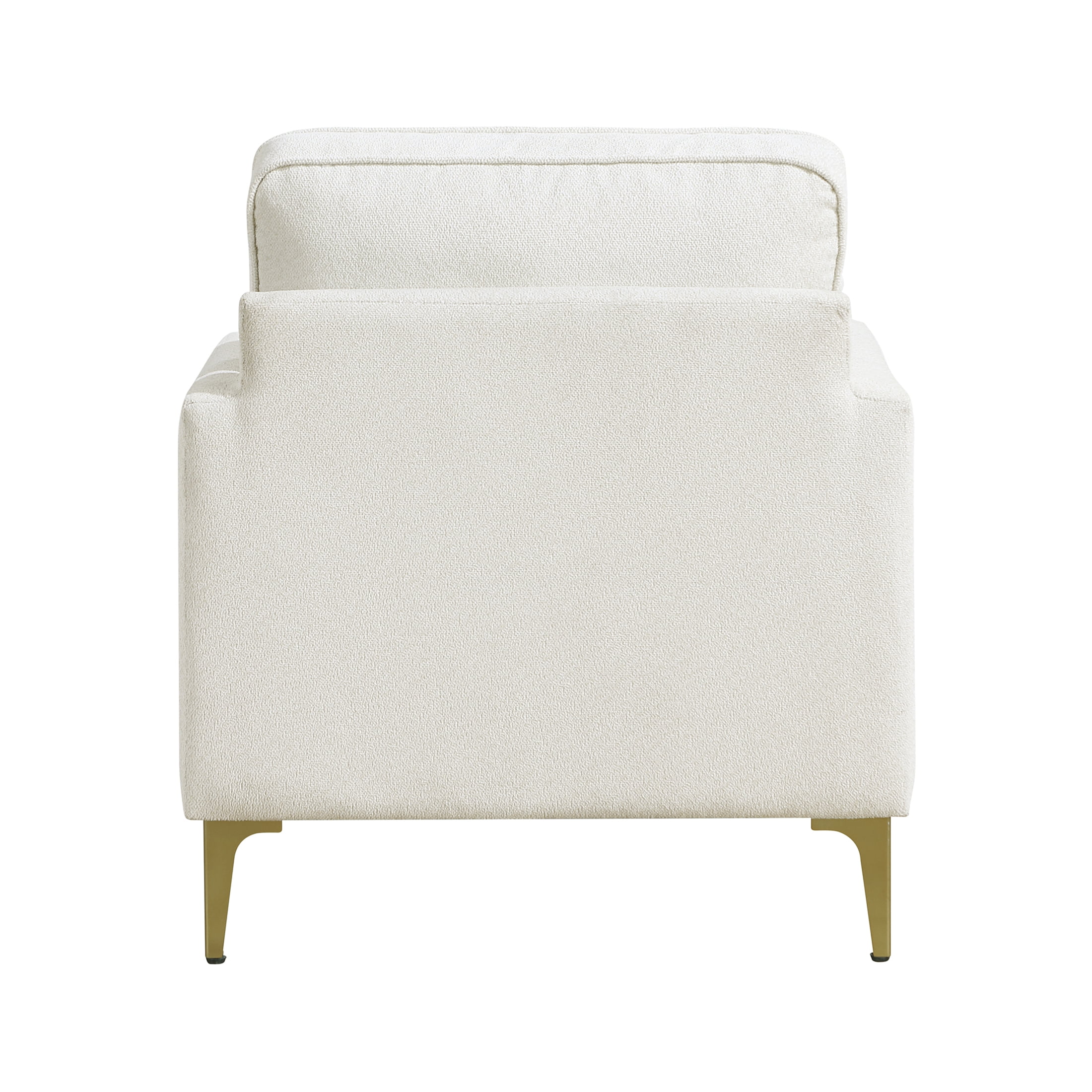 OakvillePark Northwyn Chenille Accent Chair with Metal Legs, Beige