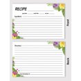 thumbnail image 3 of Inkdotpot 4x6 Inch Recipe Cards (Set of 50) , Thick Double Sided Premium Card Stock- Modern Style White Recipe Notecards for Weddings- Bridal- Baby Shower - Tropical Theme, 3 of 6