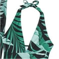 thumbnail image 6 of Lopeceal Swimsuit Plant Print Halter One-Piece Swimsuit and Beach Dress Sexy Swimwear Women Swimwear Beachwear, 6 of 6