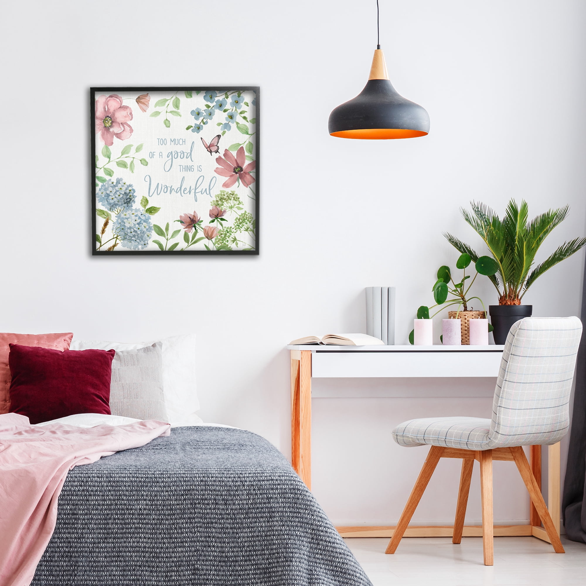 Stupell Industries Too Much Of A Good Thing Black Framed Giclee Art, design by Nan