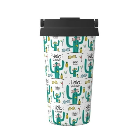 

Junzan Hello Summer for Stainless Steel Vacuum Insulated Tumbler - Reusable Insulated Cold Brew Iced Coffee Cup Thermos -Gifts for Women Men Him Her