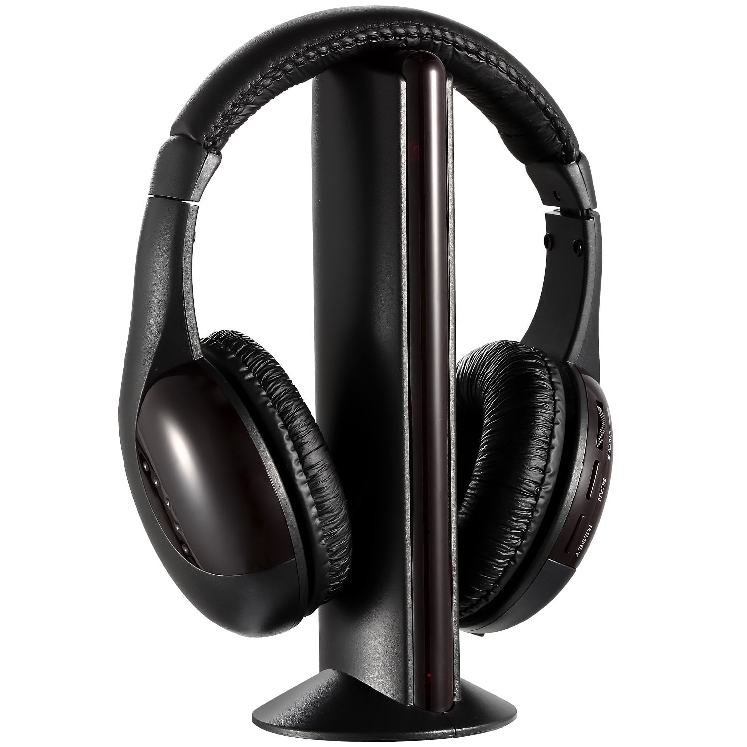 Wireless RF Headphones HiFi Over Ear Headsets RF Transmitter Receiver W 