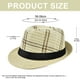 thumbnail image 2 of Circunferencia del sombrero de 56-58 cm, sombreros de paja para hombres y mujeres, sombreros de ala corta, sombreros de jazz retro de verano, sombreros de protección solar, 2 of 5