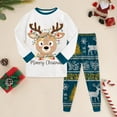 thumbnail image 2 of NIEWTR Toddler Boy Girl Christmas Set Outfit Long Sleeve Sweatshirts Pants Clothes Set Pullover Tops Jogger Pants for 0 6 12 18 24 M 1t 2t 3t 4t 5t 6t(2-3 Years,Navy), 2 of 8