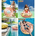 thumbnail image 6 of CoTa Global Inflatable Pool Float Tube Confetti Premium Swim Ring Heavy Duty Vinyl Flotation Floats Toy for The Beach, Party, Vacation, UV Resistant - Pool Party, 6 of 7