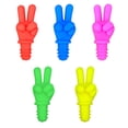 thumbnail image 2 of Tapón para botella de vino, tapón de silicona para vino, bonito, decorativo, varios colores, paquete de 10 tapones de silicona reutilizables para almacenar cerveza y vino, 2 of 5