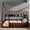 Espresso, variant on Sailvan Full Size Montessori House Bed for Kids, Floor Bed with Fence Railings, Slats not included