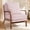 Pink, variant on FLEXISPOT Modern Accent Chairs, Upholstered Mid Century Corduroy Armchairs with Solid Wood Frame, Comfy Lounge Reading Chairs Farmhouse Armchairs, Pink