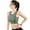 Green, variant on Women's Padded Sport Bras Seamless Wire Free Mesh Stitching Shockproof Bra Crop Top for Running Exercise Yoga Gym