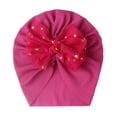 thumbnail image 4 of Baby Hat Children's Bow Bun Hat Baby Thin Section Girl's Hat Headwraps for Baby Girls Infants Toddlers Kids, 4 of 13