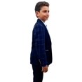 thumbnail image 5 of Elie Balleh  Milano Italy Boys' Navy Pattern Jacket/ Blazer, 5 of 5