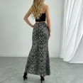 thumbnail image 5 of CAIXAI Womens Maxi Skirt Elegant Leopard Print Skirt Fishtail High Waist Midi Long Casual Skirts for Party Wedding, 5 of 5