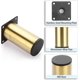 thumbnail image 4 of Furniture Legs 4pcs 10cm Stainless Steel Furniture Legs for Chairs Table Cabinet Desk Sofa Furniture Legs with Screws Easy Assembly Round Gold, 4 of 5