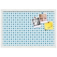 thumbnail image 2 of PinPix 24x16 Custom Cork Bulletin Board Bule Polka Dot Poster Board Has a Fabric Style Canvas Finish, Framed in Bule Polka Dot, by ArtToFrames (PinPix-341), 2 of 6