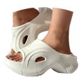 thumbnail image 3 of Mostsola Platform Sandals for Women 2025 Fashion Wedges Heels Lightweight Slip on Slides, 3 of 6