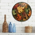 thumbnail image 3 of Yayeee Wall Clock Battery Operated 11.9" Silent Non-Ticking for Living Room, Colorful Autumn Leaves, 3 of 8