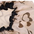 thumbnail image 5 of Unique Bargains Floral Double Layer Shower Cap 1 Pc Coffee Color Heart, 5 of 5