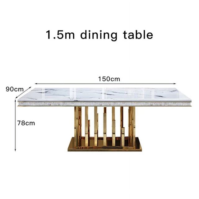 Luxury Modern Dining Table Chair Marble Desk Mobile Kitchen Tables Console Dining Table Mobile Table A Manger Home Furnitures My Lux Decor Round