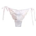 thumbnail image 4 of Women Lace Thong Low Waist Lace Panties Underwear Line Panties for Women Bikini Ruffled Panties Women Undies for Women Workout Panties Underwear Pack Briefs Women Small Womens Underwear High, 4 of 4