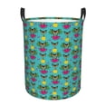 thumbnail image 6 of Lsque Sunmmer Cat pattern Laundry Hamper Basket, Tall Woven Rope Hamper Basket for Clothes, Lightweight Storage Basket, Collapsible Waterproof-Small, 6 of 8