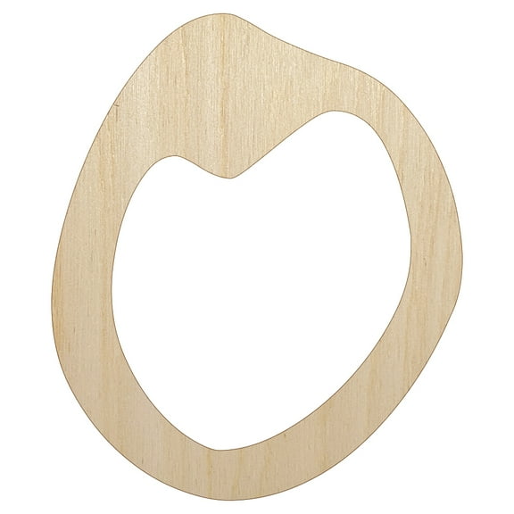 Letter O Uppercase Felt Marker Font Wood Shape Unfinished Piece Cutout Craft DIY Projects - 4.70 Inch Size - 1/8 Inch Thick