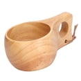 thumbnail image 1 of Tasse en Bois, Tasse à Café Lisse Exquise pour Extérieur, 1 of 8