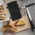 thumbnail image 2 of WORGEOUS Sartén antiadherente de doble cara para sándwich, sartén a gas, sartén para desayuno, sartén para hornear sándwich, 2 of 7